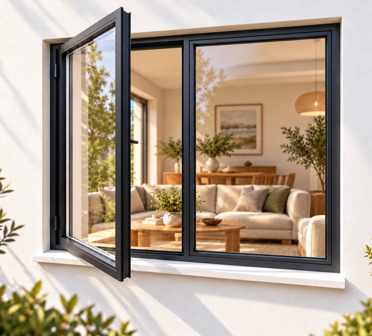 kenzo sh1212lc charcoal 1200x1200mm side hung window