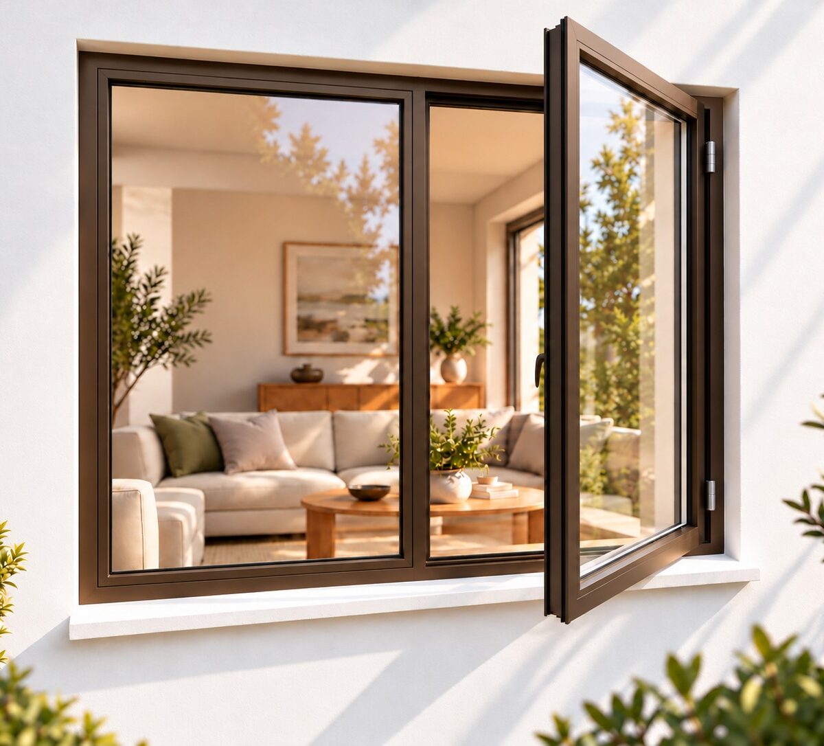 kenzo sh1212rb bronze 1200x1200mm side hung window