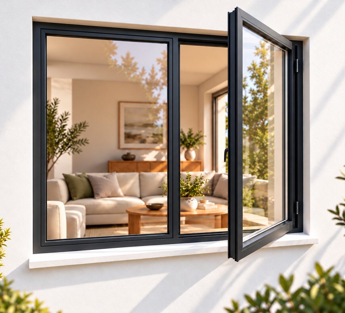 kenzo sh1212rc charcoal 1200x1200mm side hung window