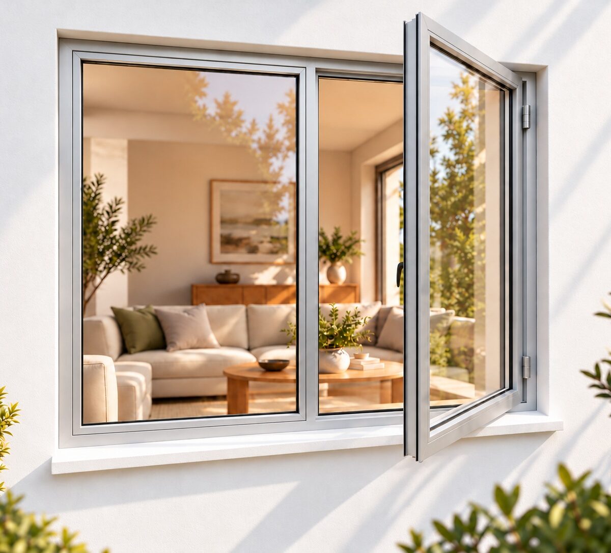 kenzo sh1212rs silver 1200x1200mm side hung window