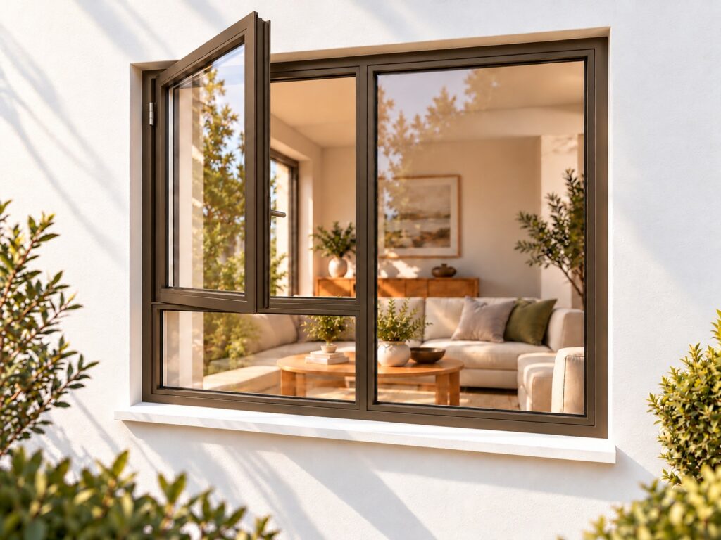 Left Side Opener with Fixed Bottom Pane – lifestyle illustration