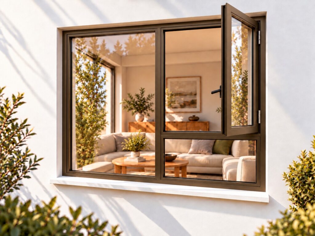 Right Side Opener with Fixed Bottom Pane – lifestyle illustration