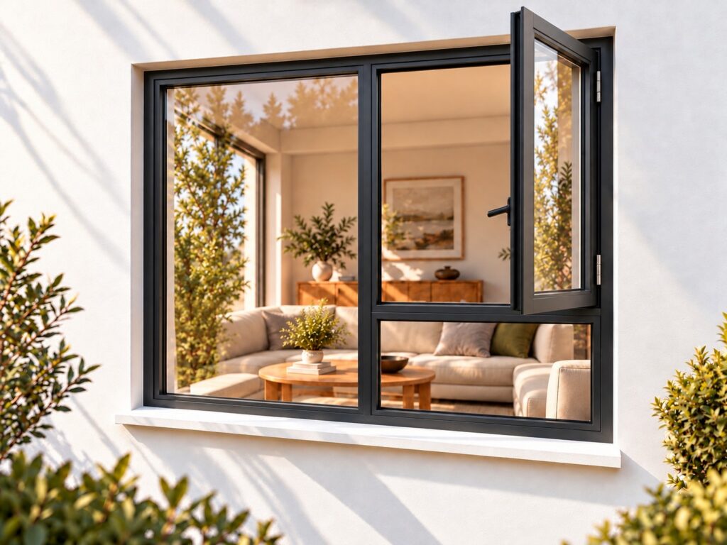 Right Side Opener with Fixed Bottom Pane – lifestyle illustration