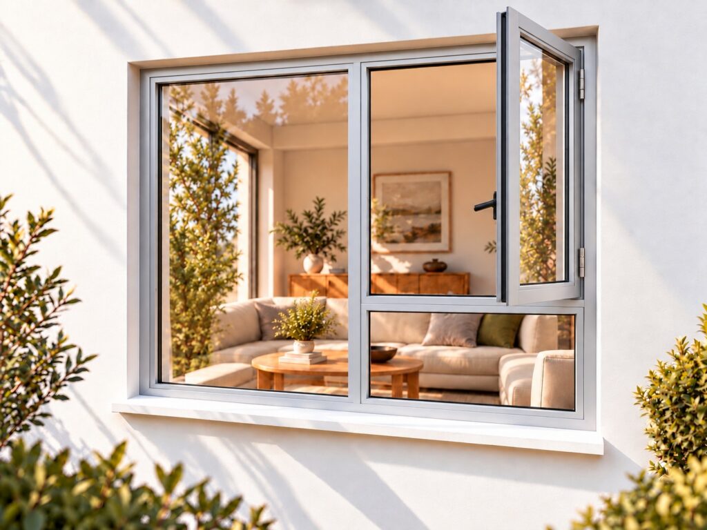 Right Side Opener with Fixed Bottom Pane – lifestyle illustration