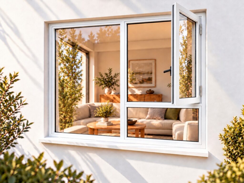 Right Side Opener with Fixed Bottom Pane – lifestyle illustration