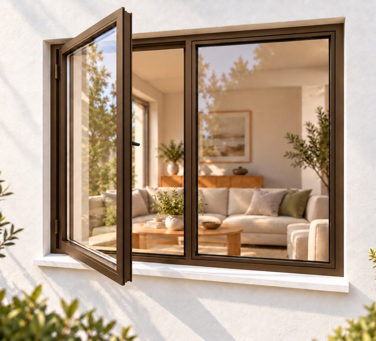 kenzo sh129lb bronze 1200x900mm side hung window