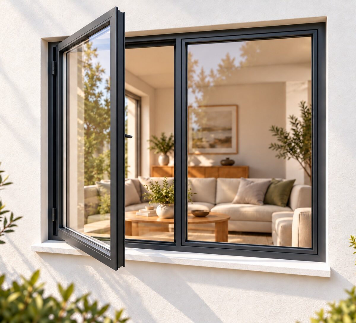 kenzo sh129lc charcoal 1200x900mm side hung window