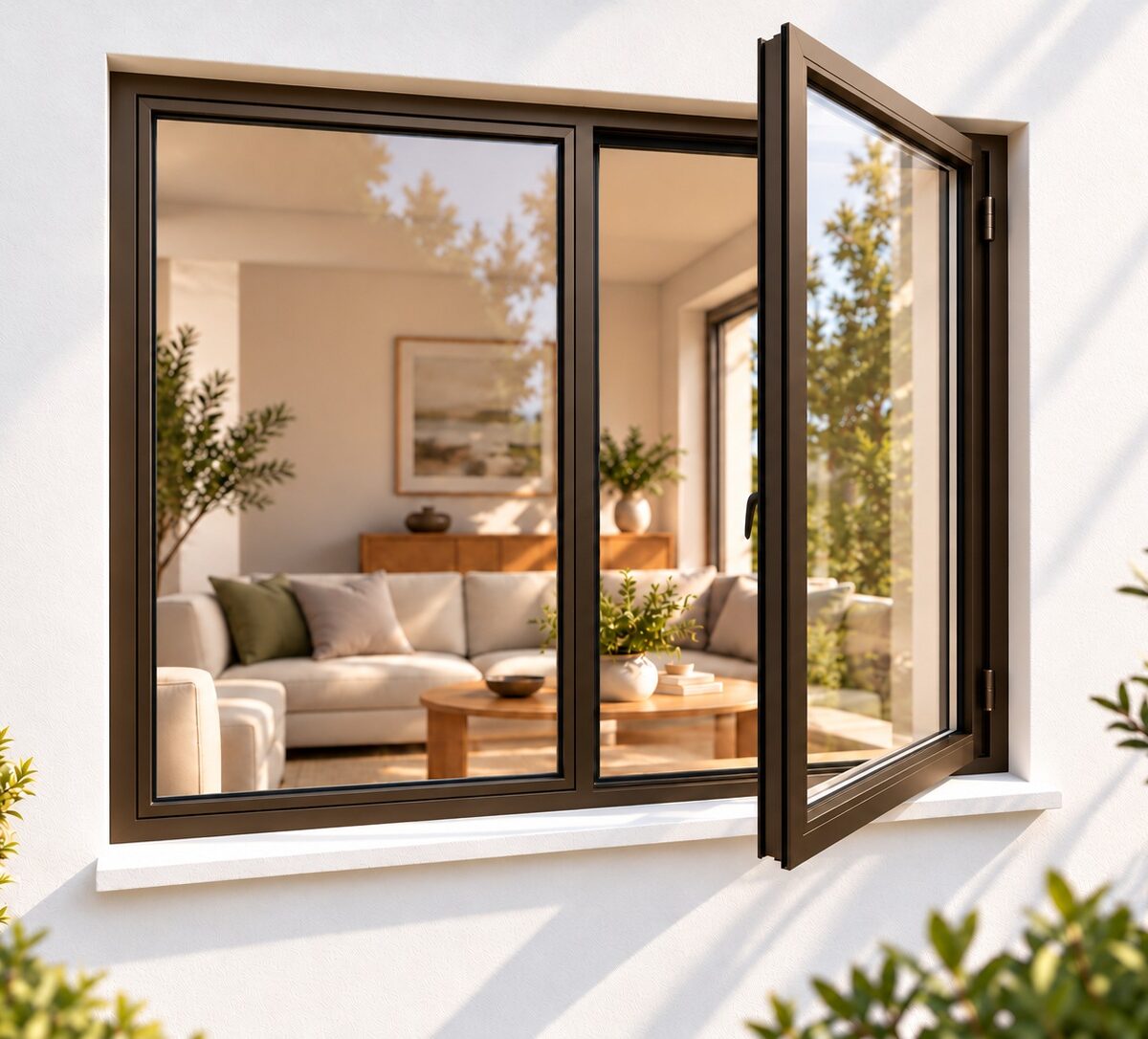 kenzo sh129rb bronze 1200x900mm side hung window