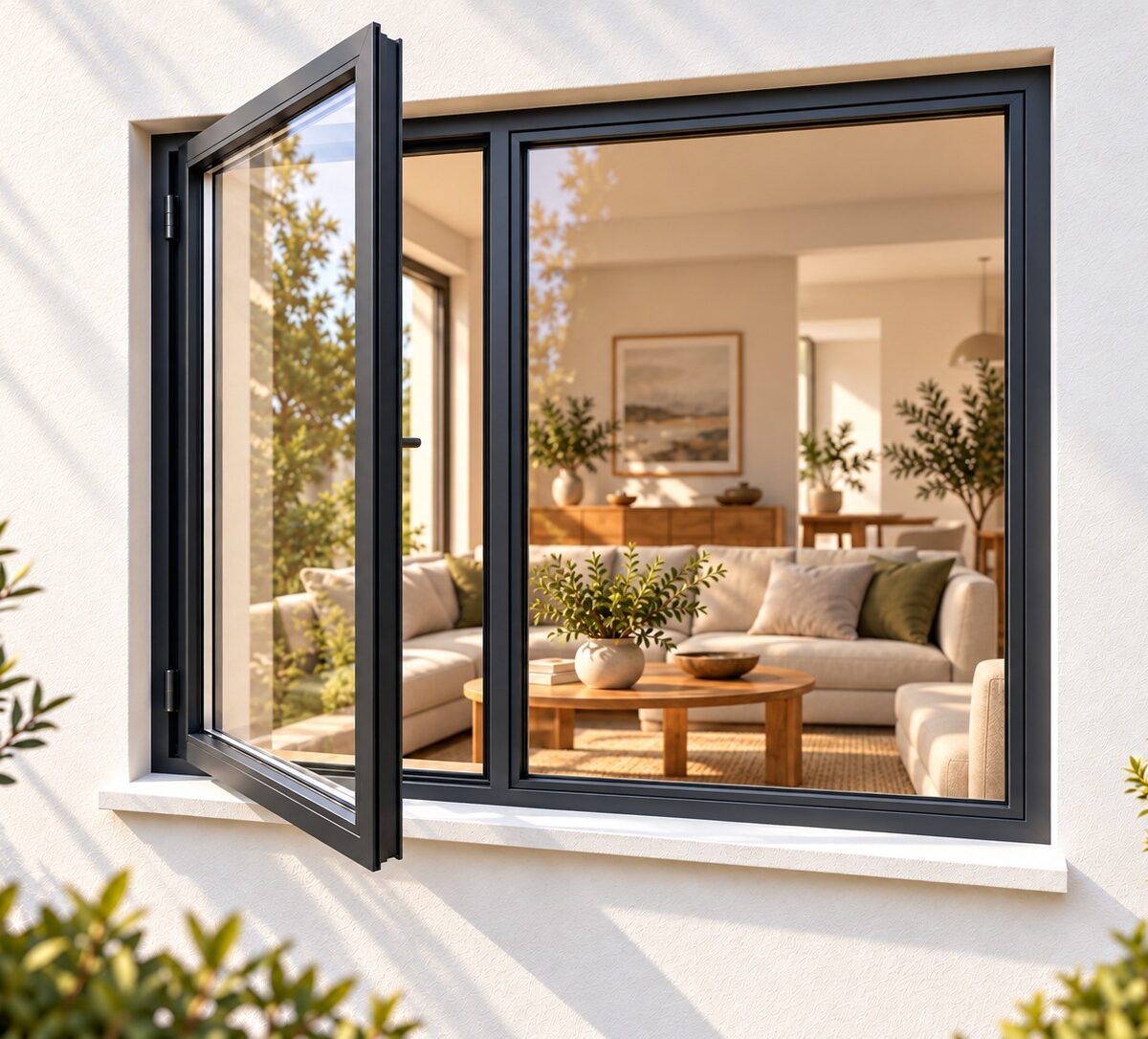 kenzo sh1512lc charcoal 1500x1200mm side hung window