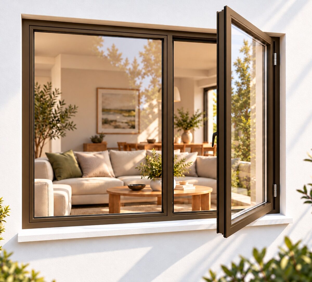 kenzo sh1512rb bronze 1500x1200mm side hung window