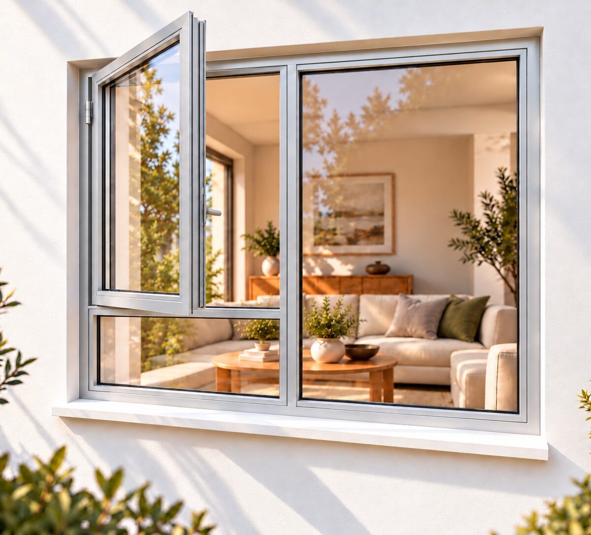 kenzo sh1515ls silver 1500x1500mm side hung window
