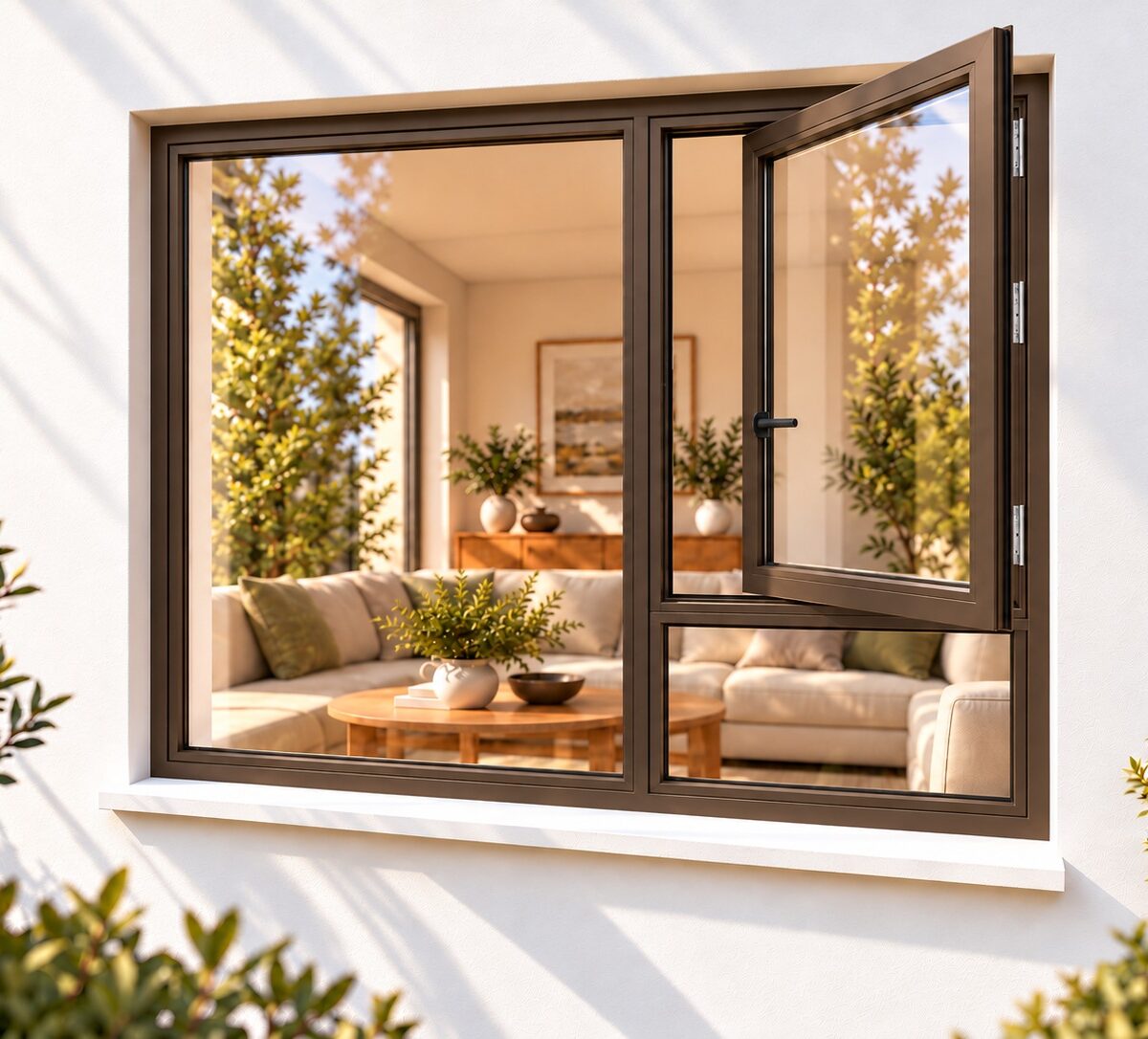 kenzo sh1515rb bronze 1500x1500mm side hung window