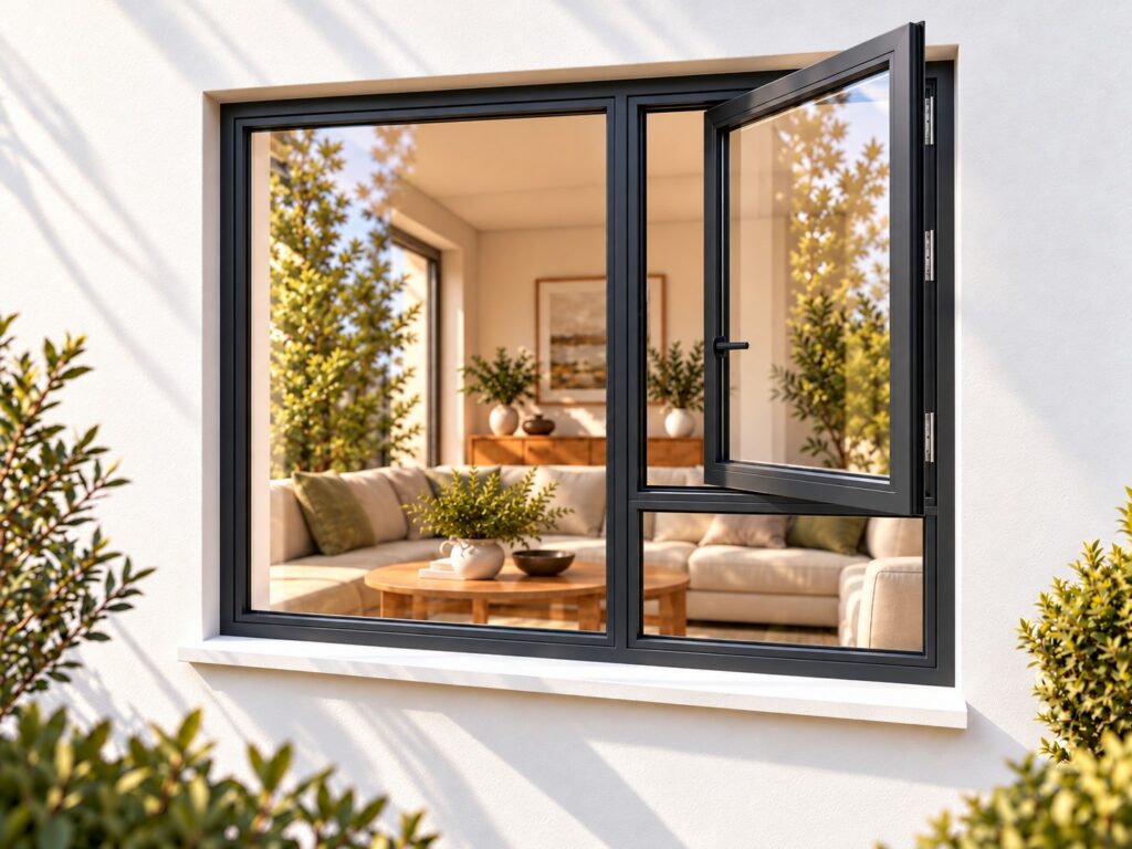 Right Side Opener with Fixed Bottom Pane – lifestyle illustration