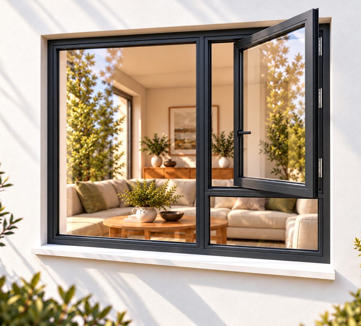 kenzo sh1515rc charcoal 1500x1500mm side hung window