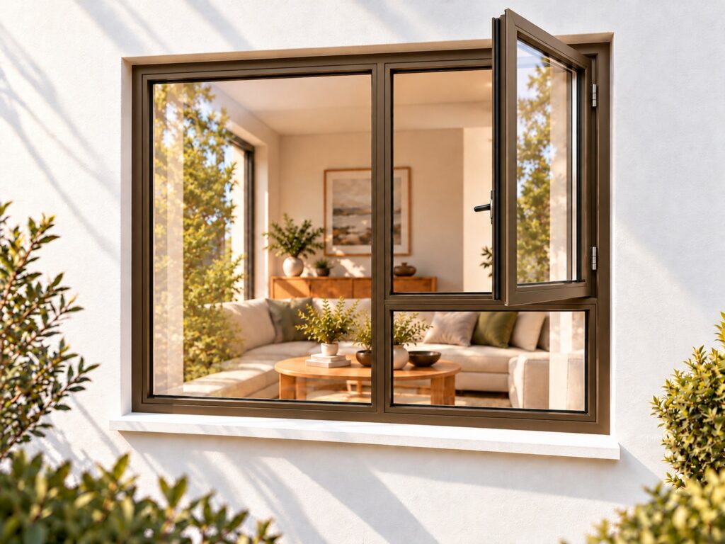 Right Side Opener with Fixed Bottom Pane – lifestyle illustration