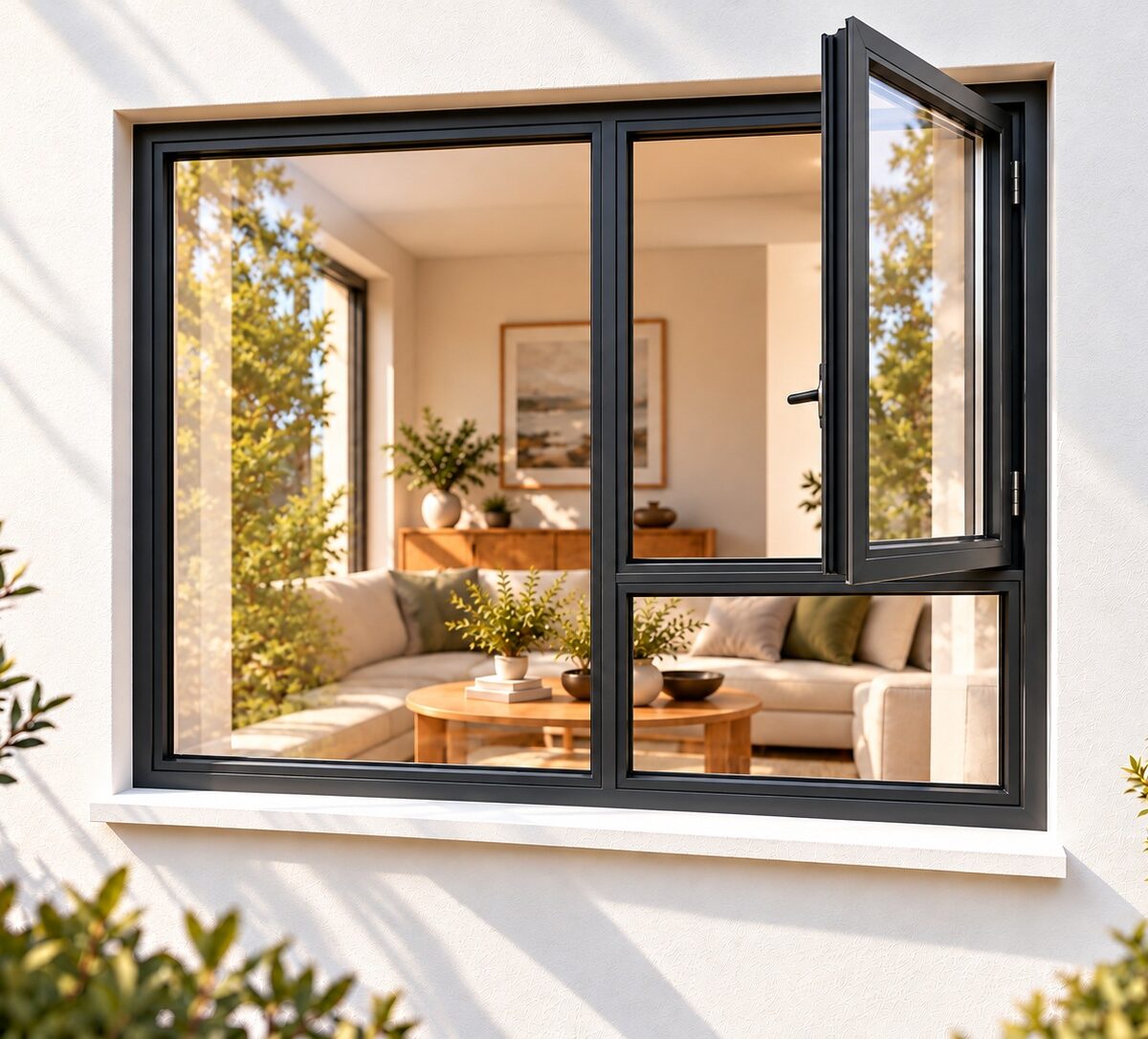 kenzo sh1518rc charcoal 1500x1800mm side hung window