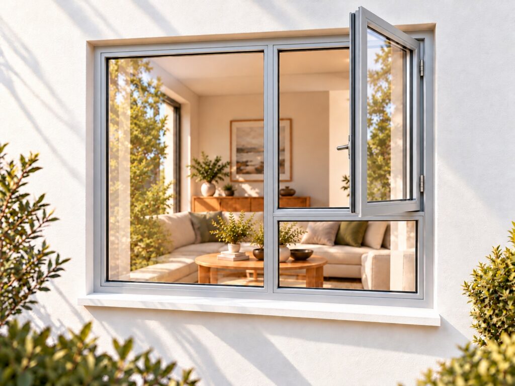 Right Side Opener with Fixed Bottom Pane – lifestyle illustration