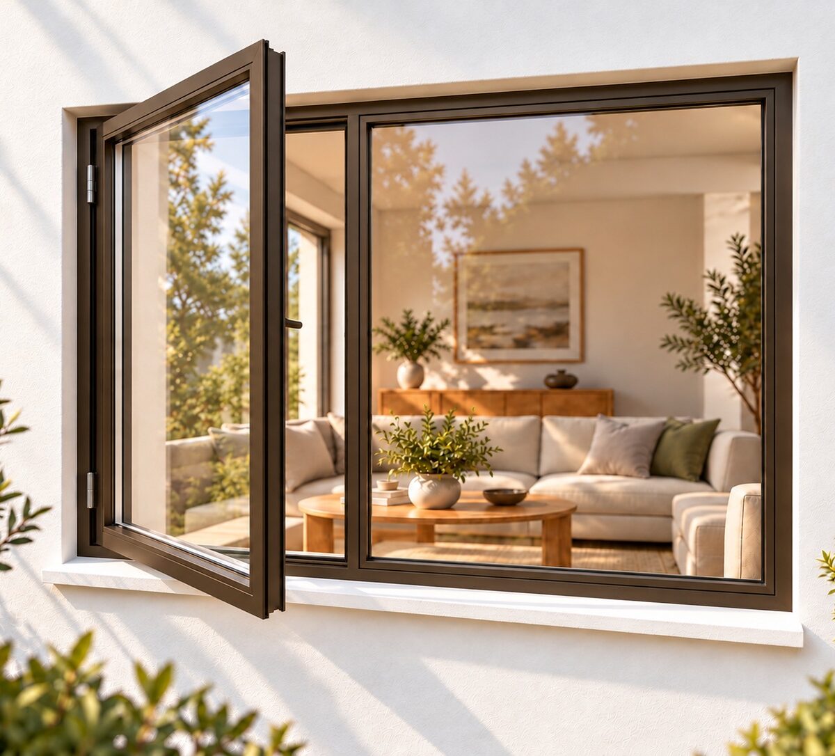 kenzo sh159lb bronze 1500x900mm side hung window