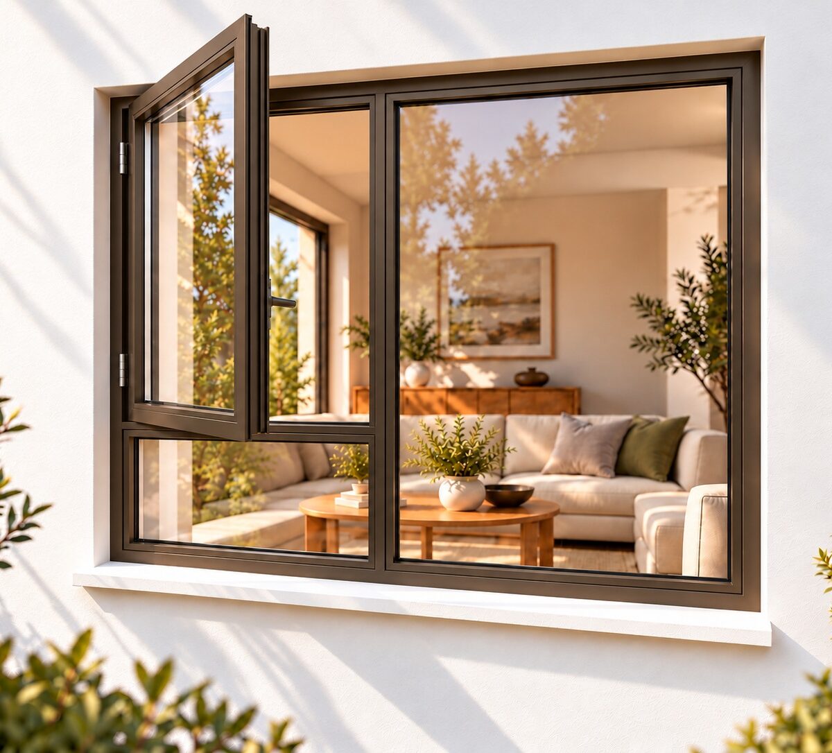 kenzo sh1815lb bronze 1800x1500mm side hung window