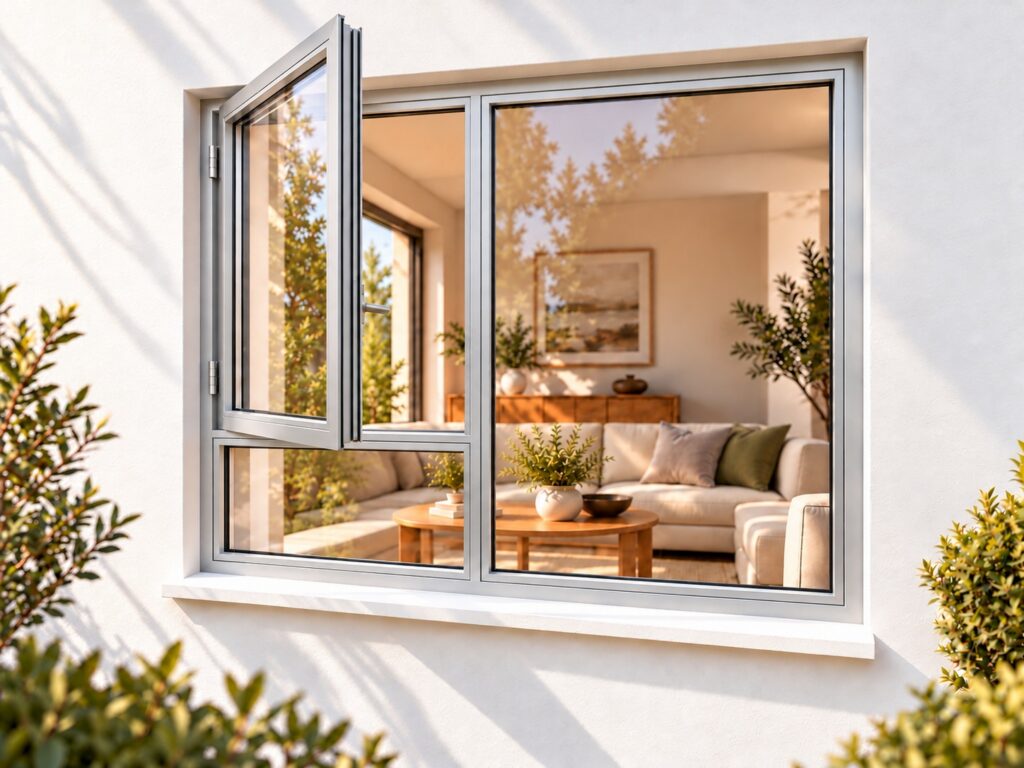 Left Side Opener with Fixed Bottom Pane – lifestyle illustration