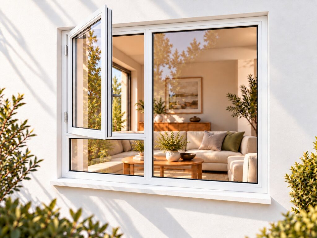 Left Side Opener with Fixed Bottom Pane – lifestyle illustration