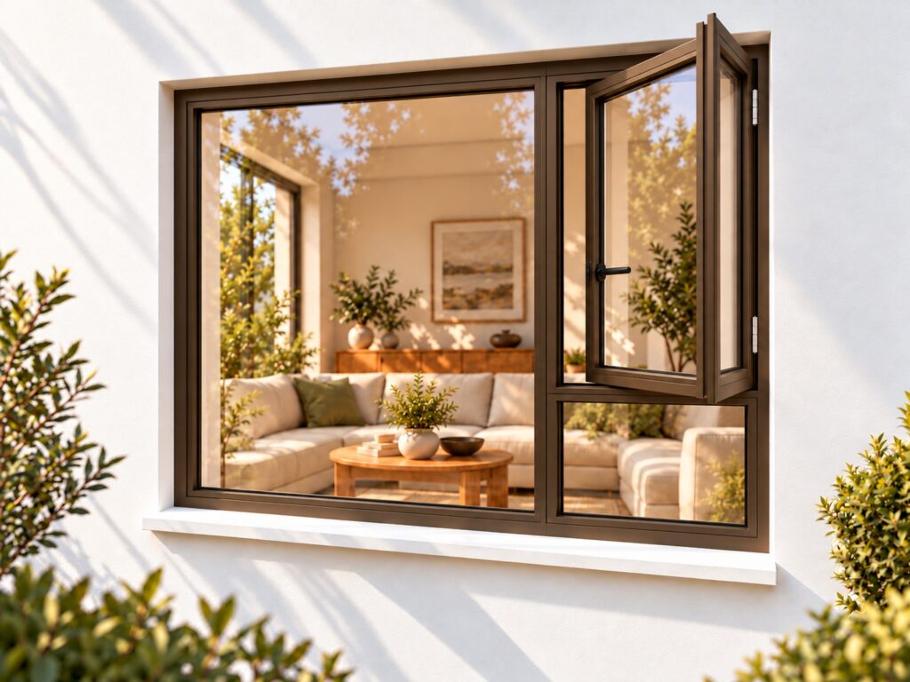 Right Side Opener with Fixed Bottom Pane – lifestyle illustration