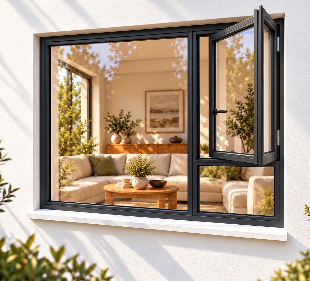 kenzo sh1815rc charcoal 1800x1500mm side hung window