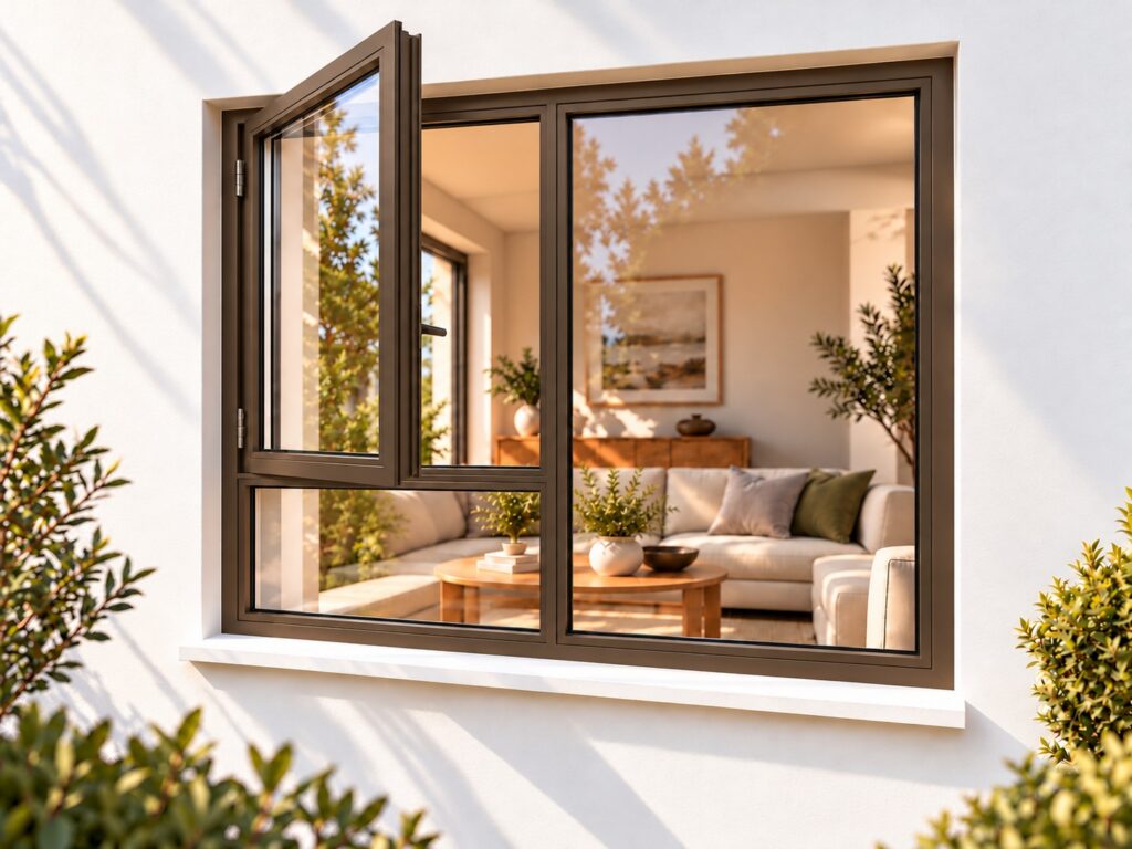 Left Side Opener with Fixed Bottom Pane – lifestyle illustration