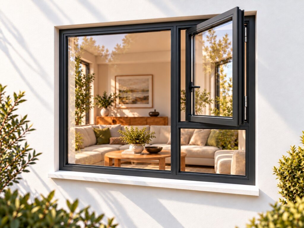 Right Side Opener with Fixed Bottom Pane – lifestyle illustration