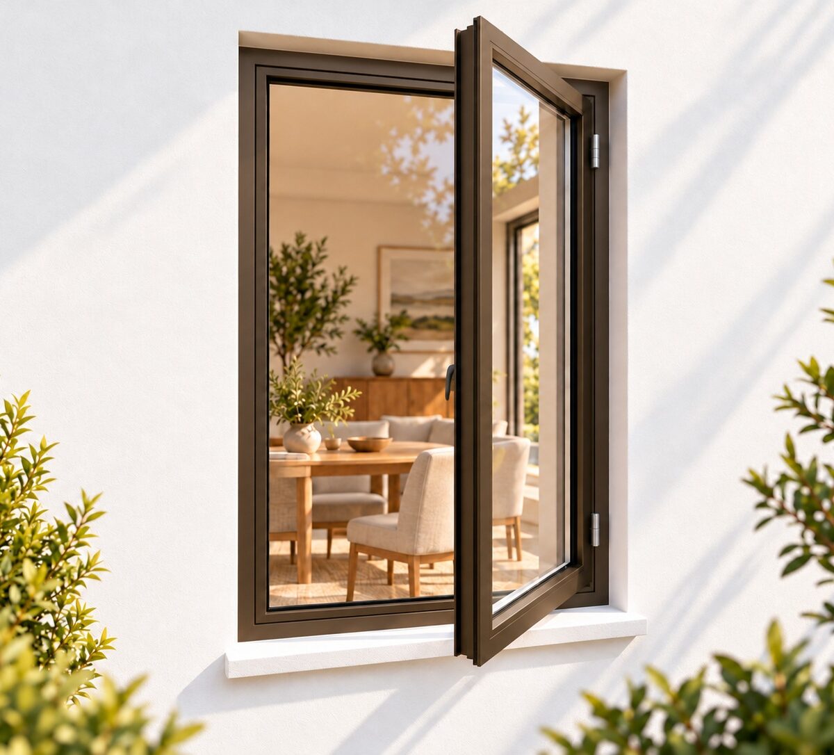 kenzo sh612rb bronze 600x1200mm side hung window