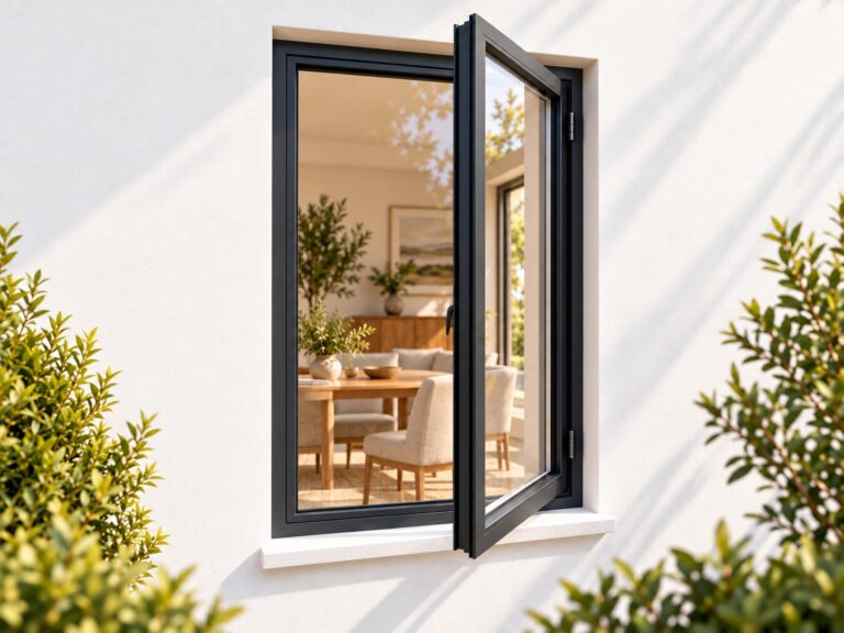 kenzo sh612rc charcoal 600x1200mm side hung window