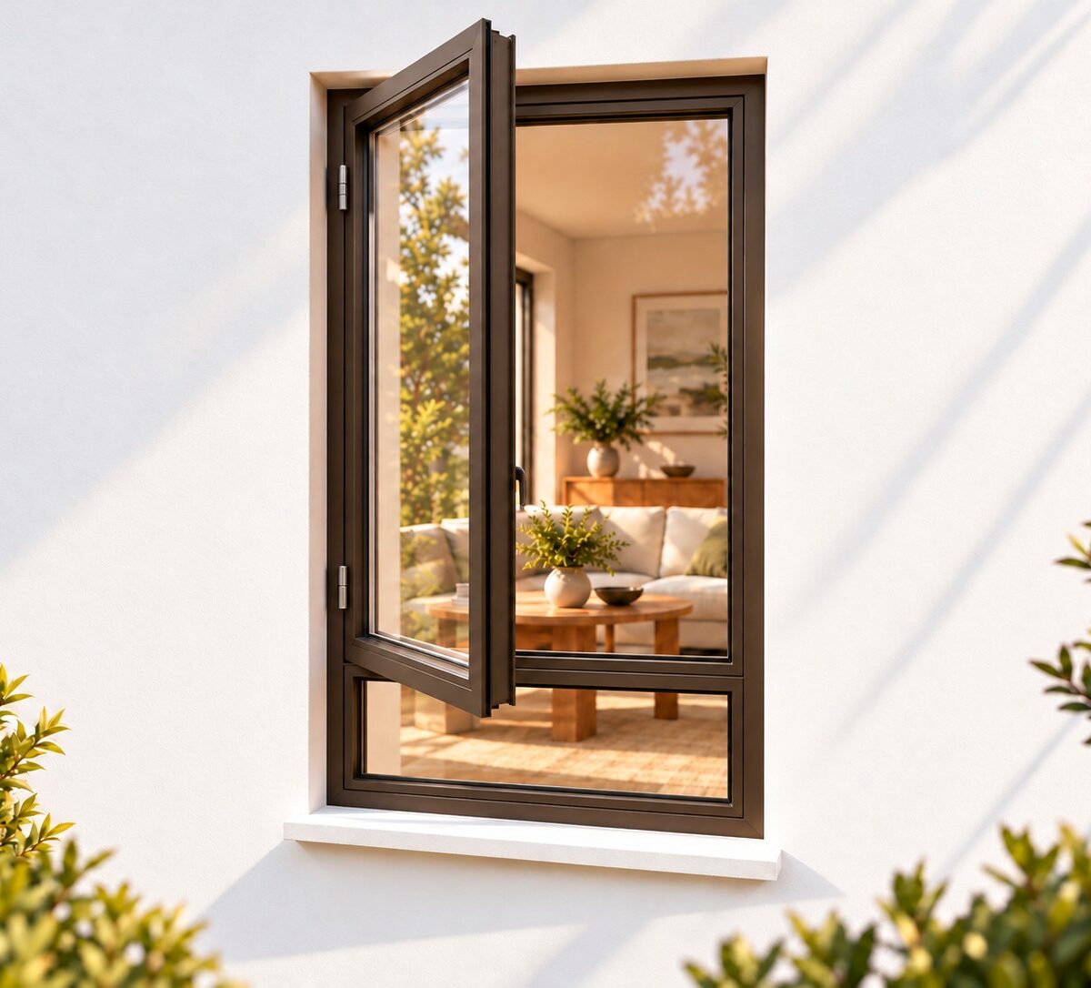 kenzo sh615lb bronze 600x1500mm side hung window