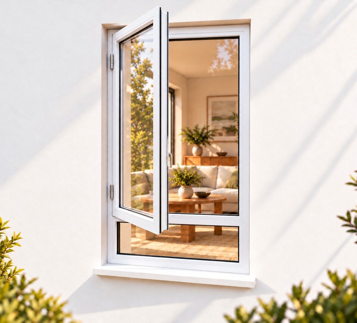 kenzo sh615lw white 600x1500mm side hung window