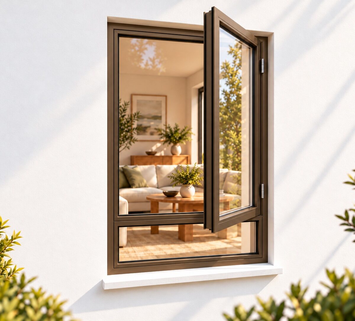 kenzo sh615rb bronze 600x1500mm side hung window