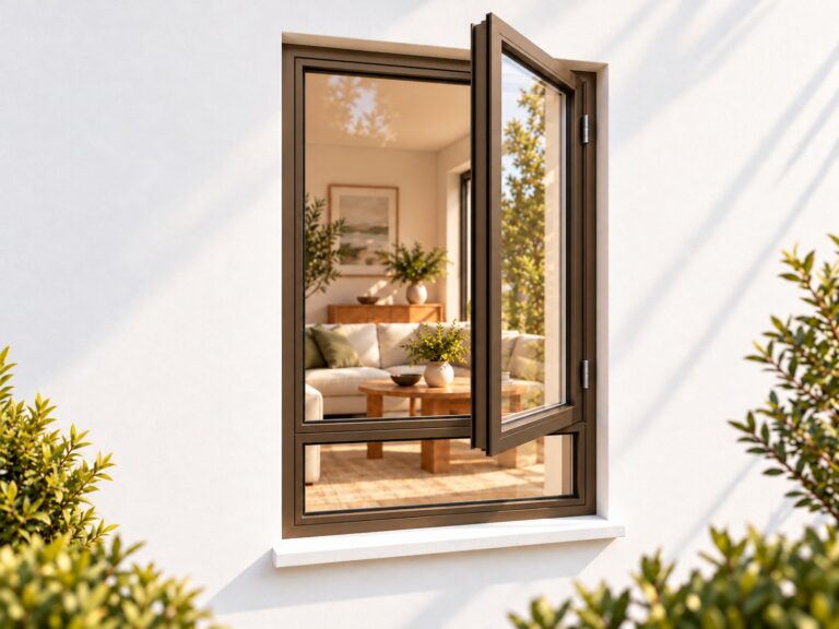 kenzo sh615rb bronze 600x1500mm side hung window