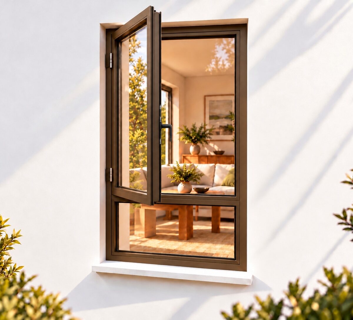 kenzo sh618lb bronze 600x1800mm side hung window