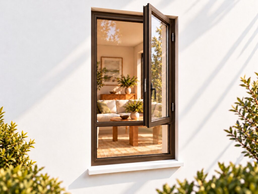 Right Side Opener with Fixed Bottom Pane – lifestyle illustration