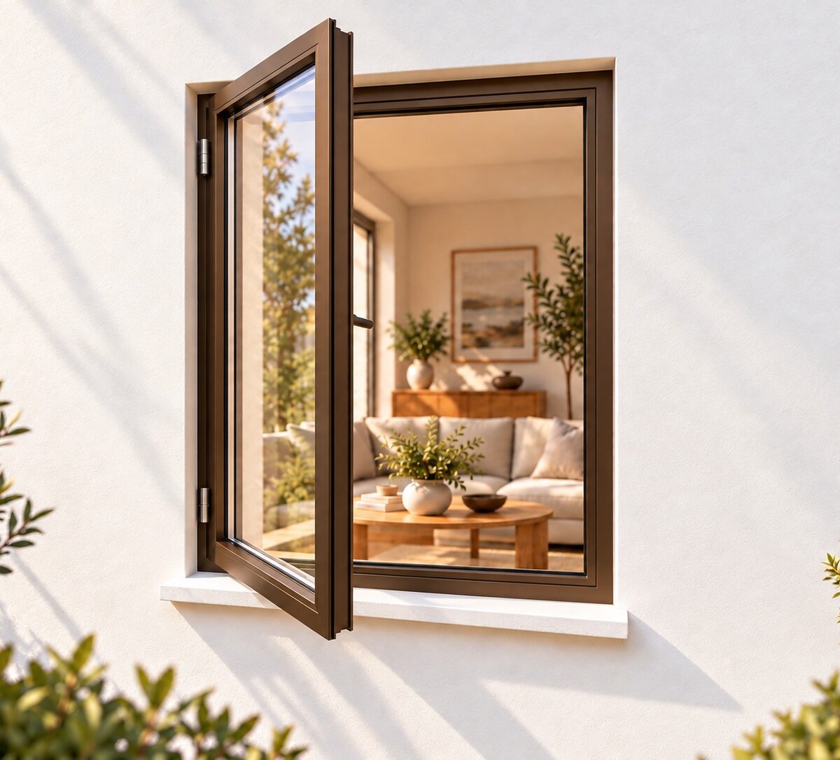kenzo sh69lb bronze 600x900mm side hung window