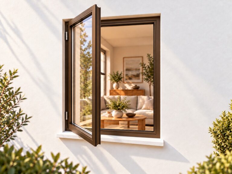kenzo sh69lb bronze 600x900mm side hung window