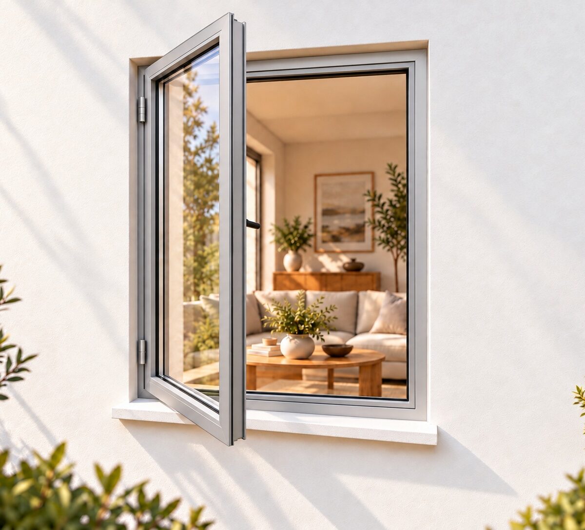 kenzo sh69ls silver 600x900mm side hung window