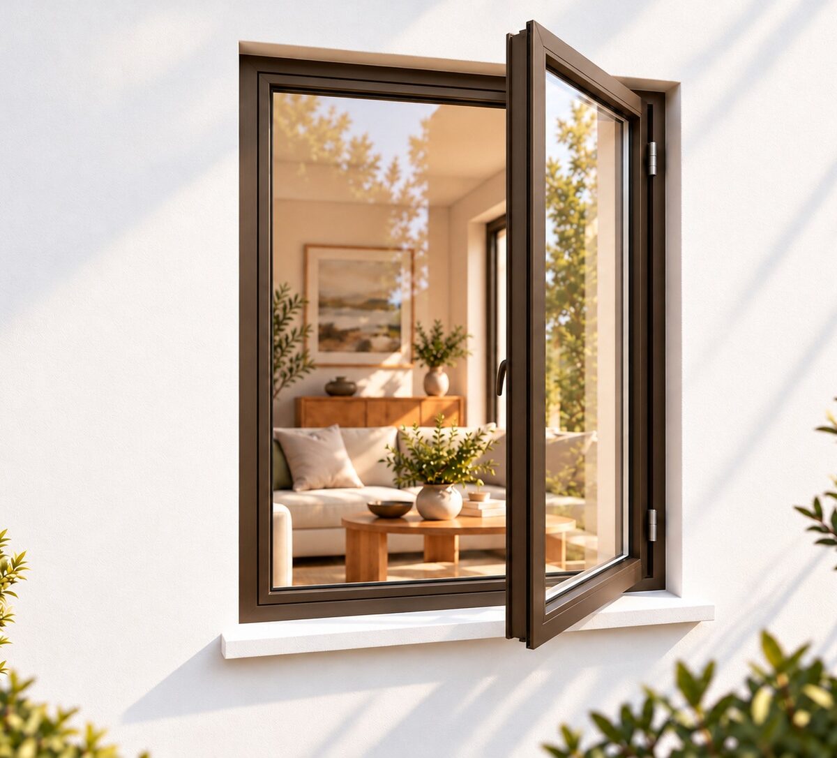 kenzo sh69rb bronze 600x900mm side hung window