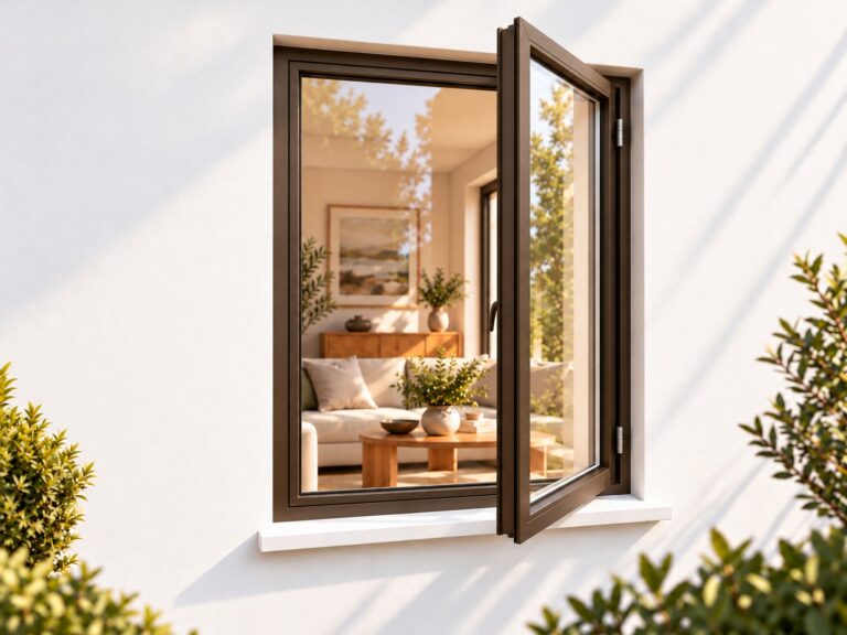 kenzo sh69rb bronze 600x900mm side hung window