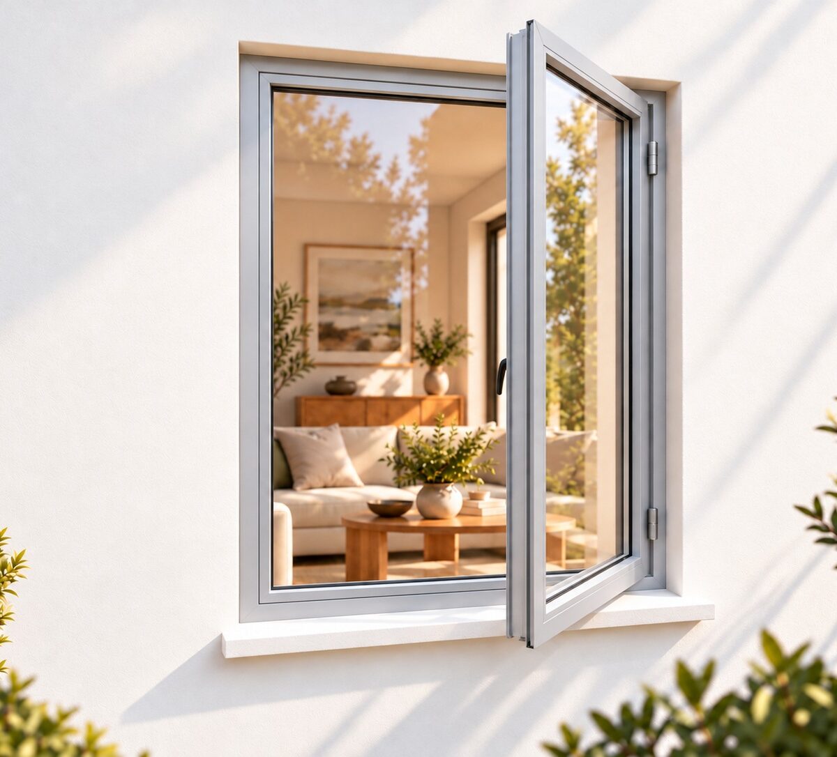 kenzo sh69rs silver 600x900mm side hung window