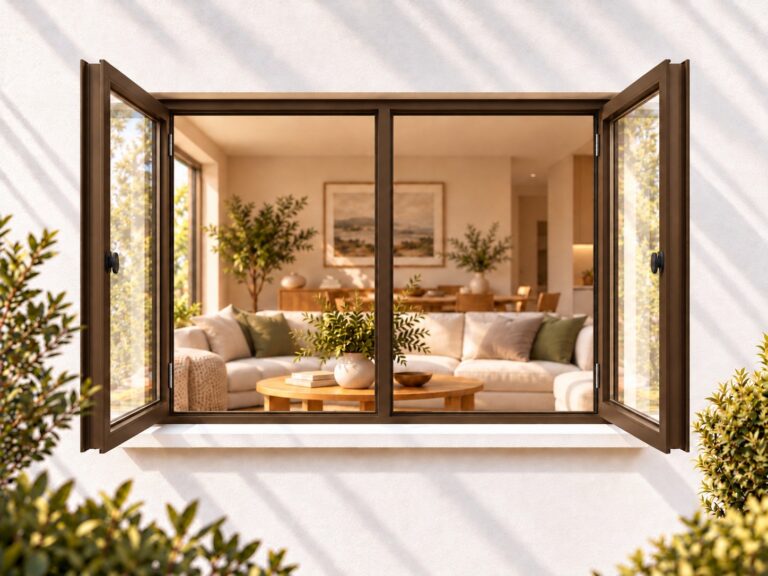 kenzo shh1212b bronze 1200x1200mm side hung window