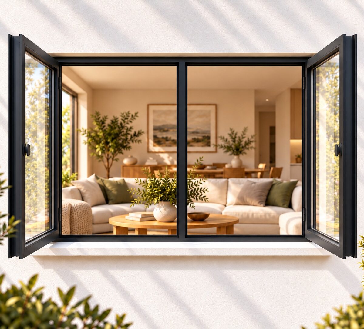 kenzo shh1212c charcoal 1200x1200mm side hung window