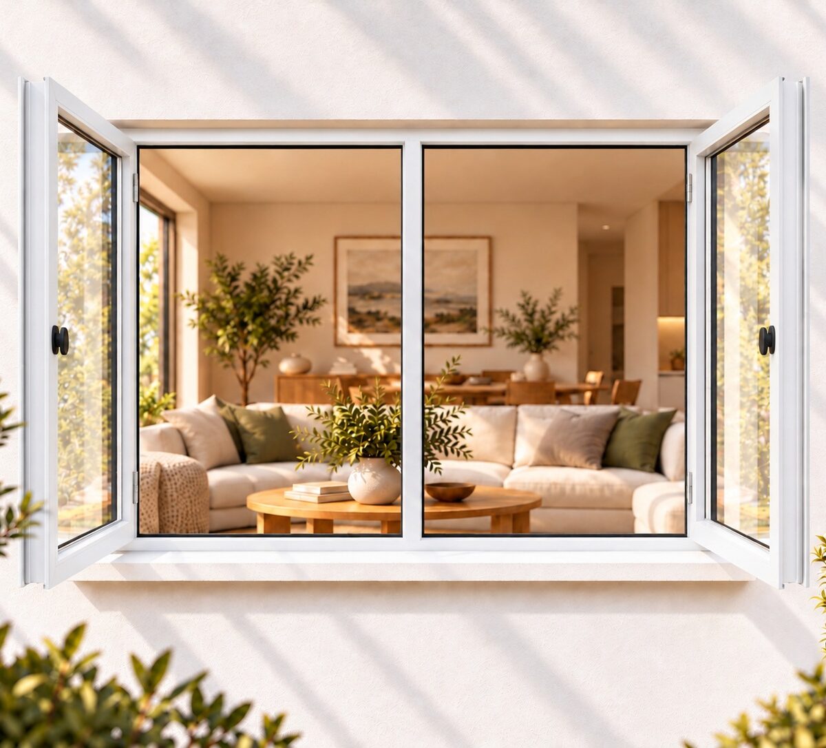 kenzo shh1212w white 1200x1200mm side hung window