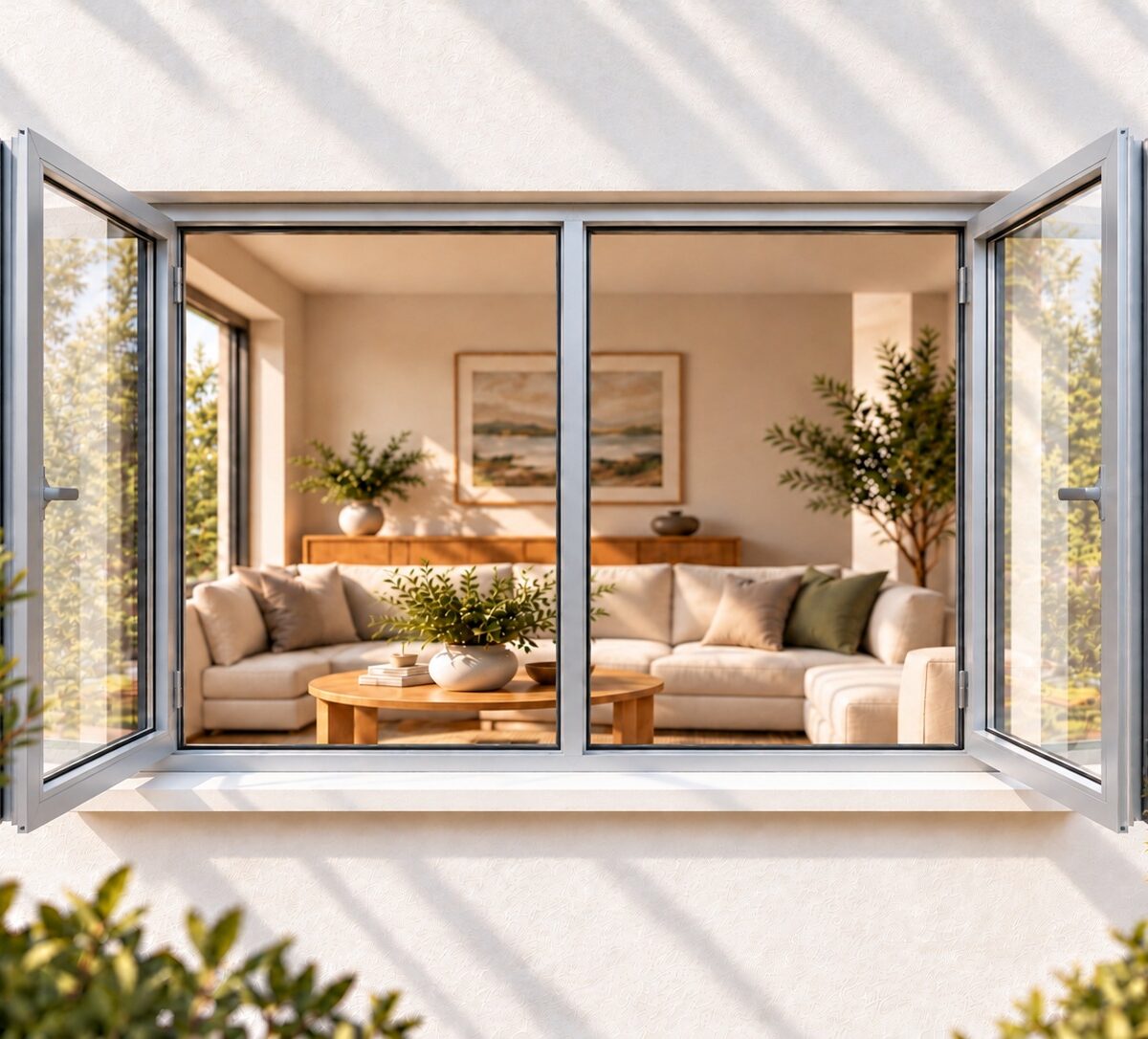 kenzo shh129s silver 1200x900mm side hung window