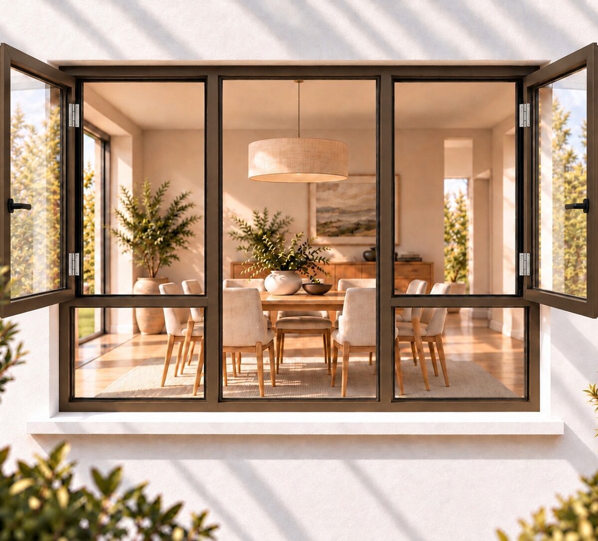 kenzo shh1818b bronze 1800x1800mm side hung window