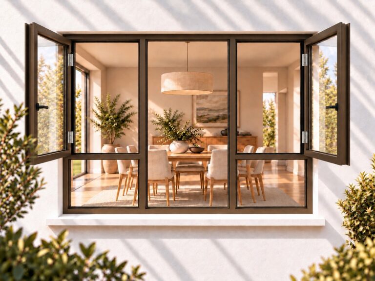 kenzo shh1818b bronze 1800x1800mm side hung window