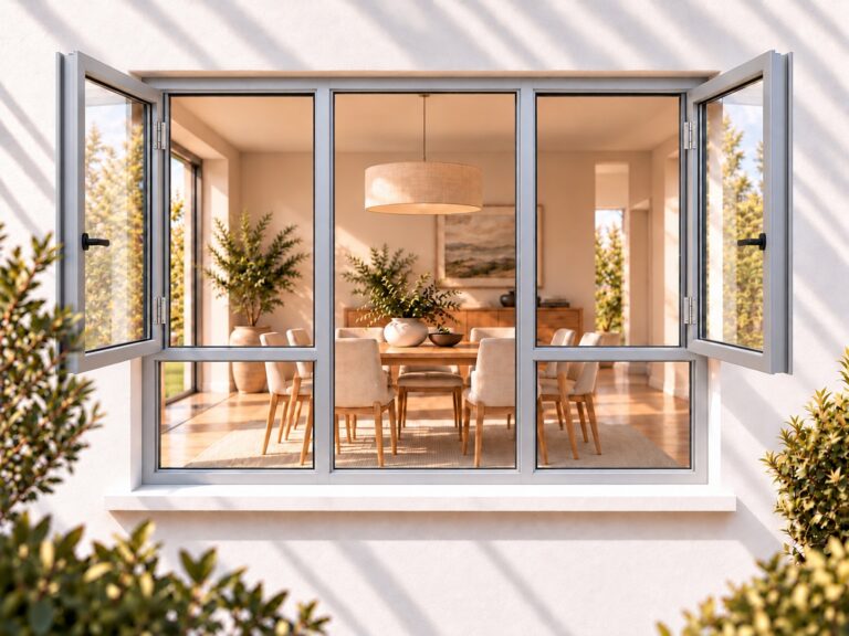 kenzo shh1818s silver 1800x1800mm side hung window